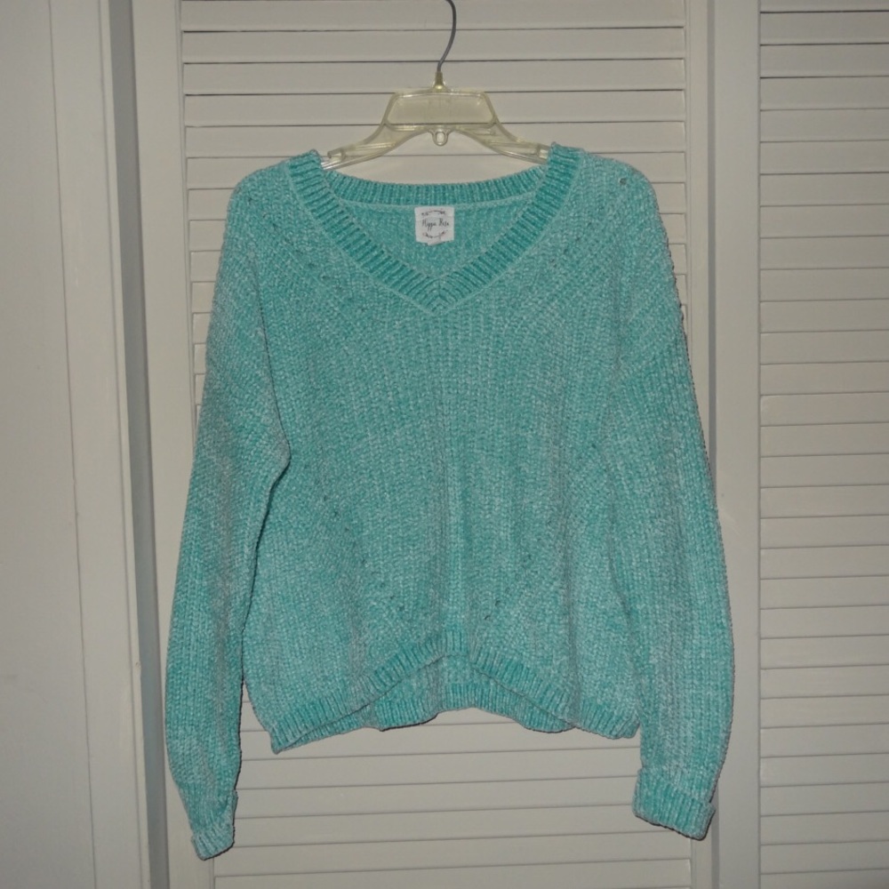 Cozy Oversized Teal Knit Sweater